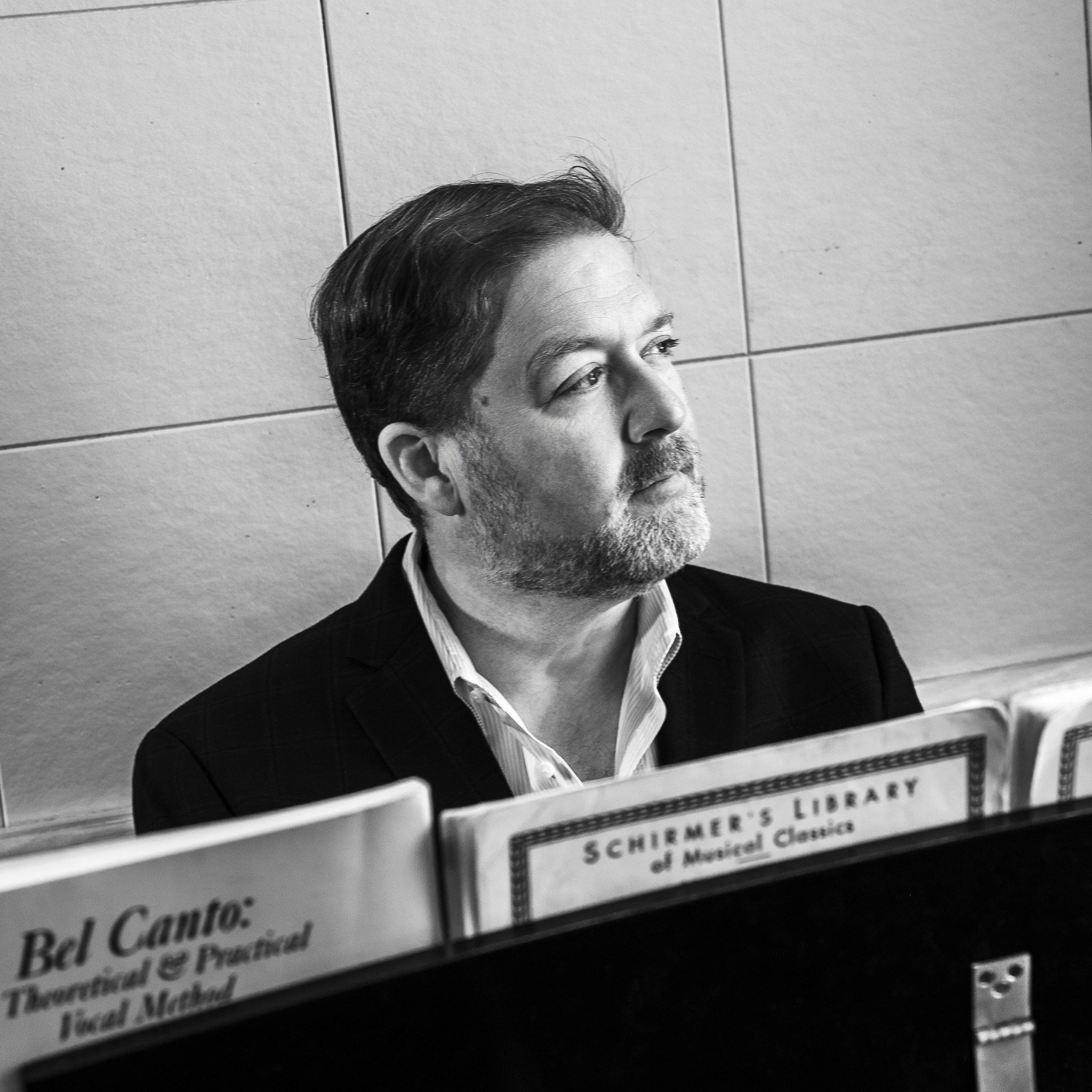 Andrew Stuckey at the piano