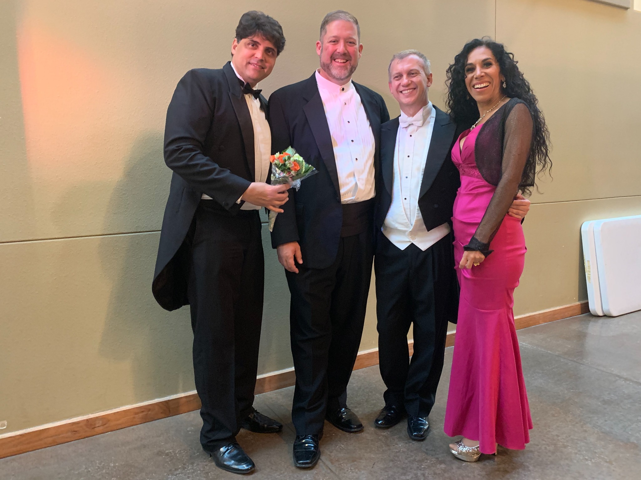Andrew Stuckey with musical collaborators