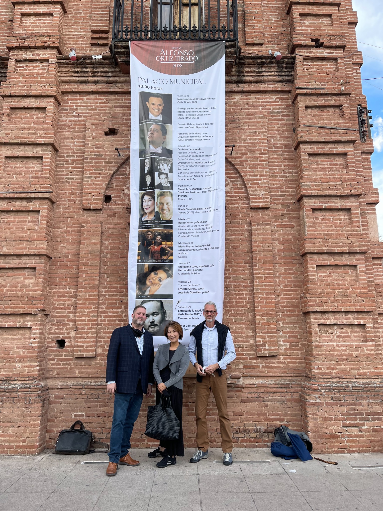Andrew Stuckey and colleagues at Festival Alfonso Ortiz Tirado in Mexico