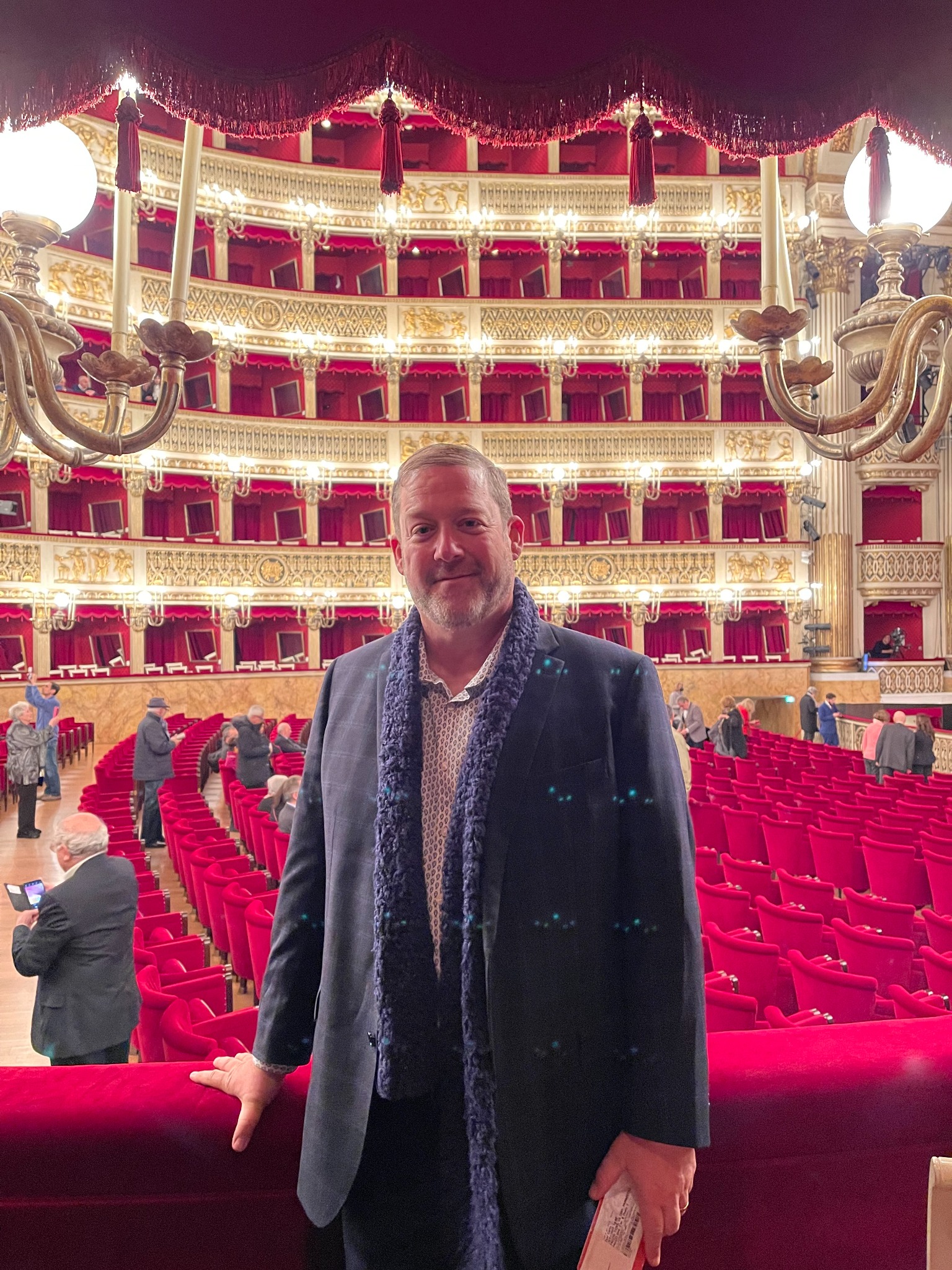 Andrew Stuckey at an opera house