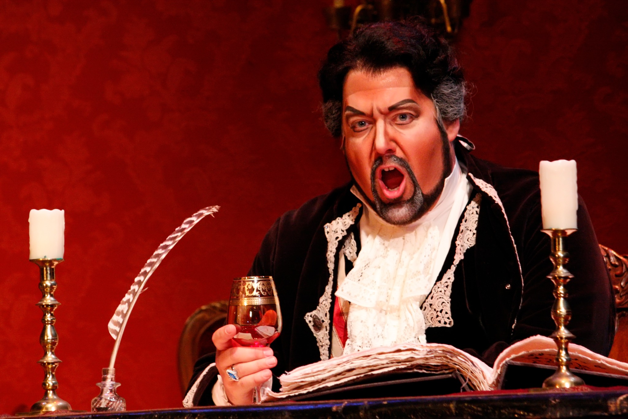 Andrew Stuckey as Scarpia in Tosca